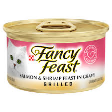 Fancy Feast Grilled Salmon & Shrimp in Gravy, Wet Cat Food 85g