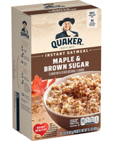 Quaker Instant Oatmeal Maple Brown Sugar 10Pack