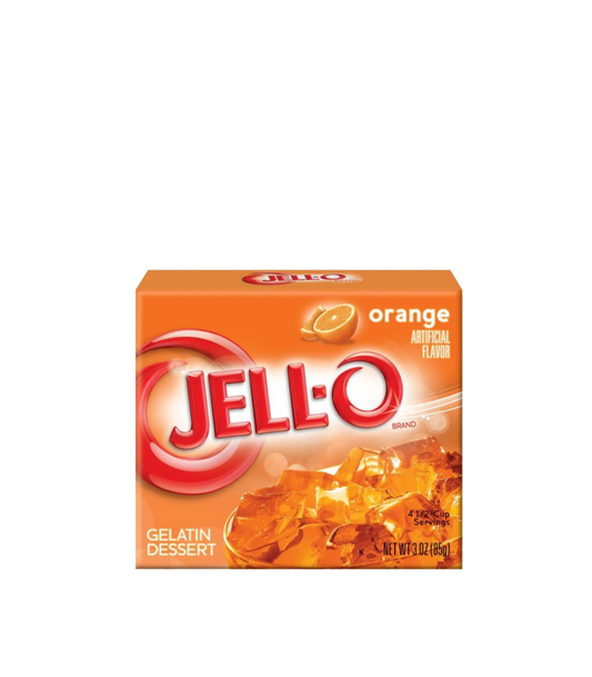 Jell-O Orange Jelly Powder, Gelatin Mix, Box, Caseine-Free, 85g
