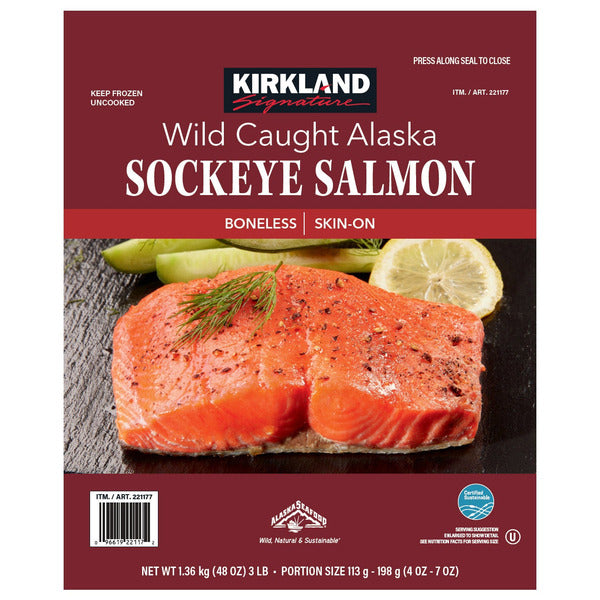 Kirkland Signature Wild Alaskan Sockeye Salmon