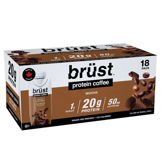 brüst Protein Coffee Mocha. 18 x 330 ml