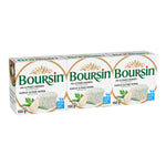 Boursin Garlic & Fine Herbs, 3 x 150 g