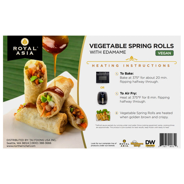 Royal Asia Vegetable Spring Rolls with Soy Ginger Sauce