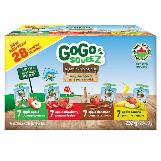 GoGo Squeez Fruit Sauce Variety Pack 28 x 90g