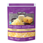 Kirkland Signature Shredded Mozzarella-Cheddar Cheese, 2 x 625 g