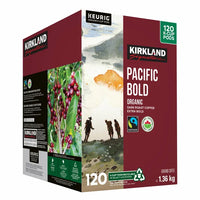 Kirkland Signature Organic Pacific Bold Fair Trade Coffee K-Cup Pods Pack of 120, 1.5kg