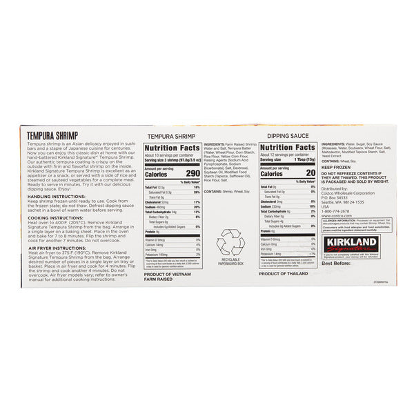 Kirkland Signature Tempura Shrimp