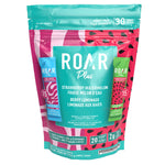 ROAR Plus Organic Organic Strawberry Watermelon Electrolyte Drink Mix Variety Pack, 30 x 7.18 g