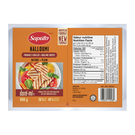 Saputo Halloumi Plain	600 g