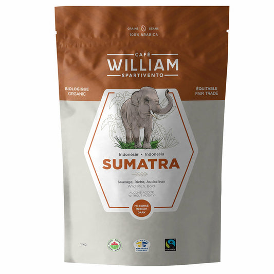 Café William Organic Sumatra Coffee, 1 kg
