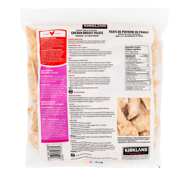 Kirkland Signature Frozen Chicken Breast Fillets