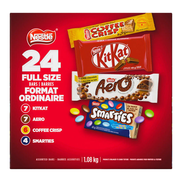 Nestle NESTLÉ Assorted Full Size Bars, Peanut-free 1.1 kg