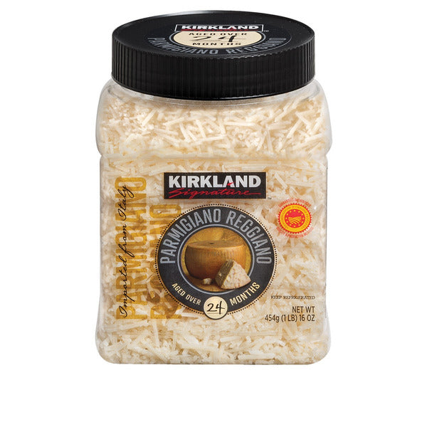 Kirkland Signature Aged Parmigiano Reggiano Cheese, Shredded, 454 g