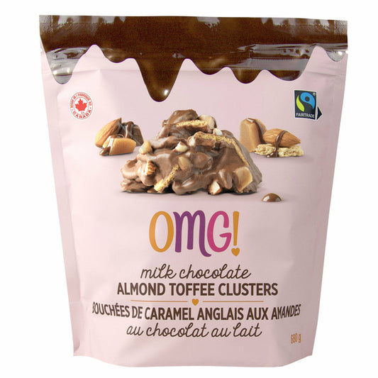 OMG! Milk Chocolate Almond Toffee Clusters 680 g