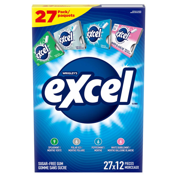 Excel Sugar Free Gum Variety Pack 12 ct