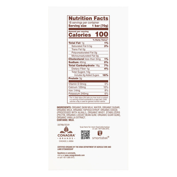 Healthy Choice Organic Fudge Bars, 3.13 oz