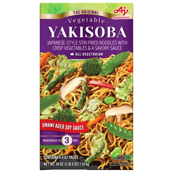 Ajinomoto Yakisoba with Vegetables, 9 oz, 6-count