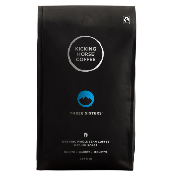Kicking Horse Coffee Organic Fairtrade Three Sisters Coffee Bean, 1 kg