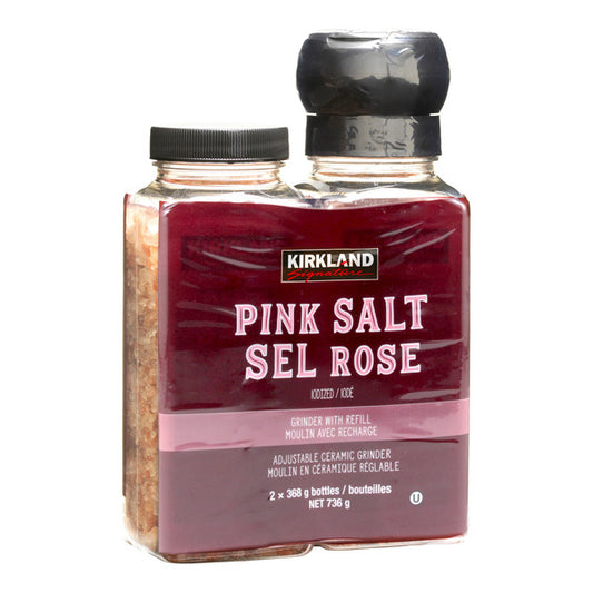 Kirkland Signature Pink Salt With Grinder & Refill