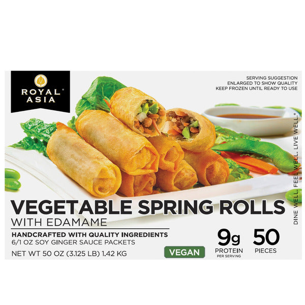 Royal Asia Vegetable Spring Rolls with Soy Ginger Sauce