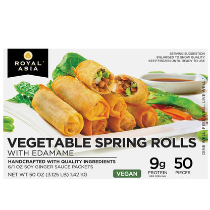 Royal Asia Vegetable Spring Rolls with Soy Ginger Sauce