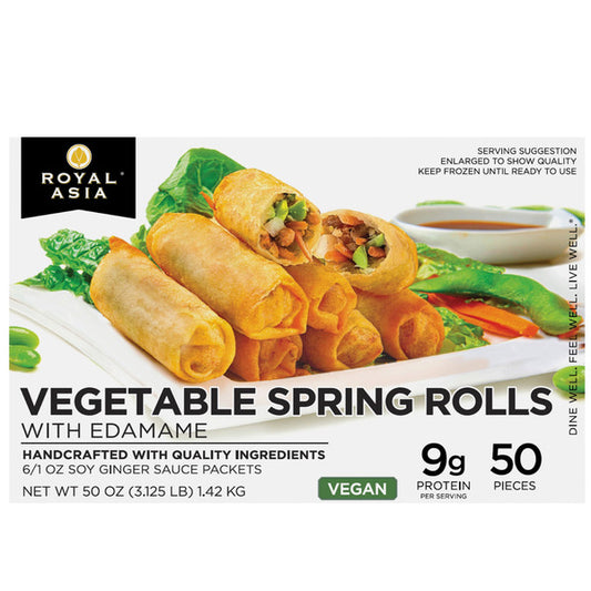 Royal Asia Vegetable Spring Rolls with Soy Ginger Sauce