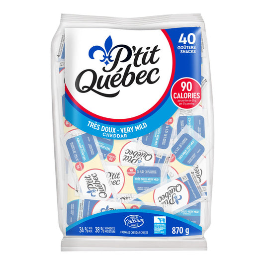 P'tit Québec Very Mild Cheddar 40 x 21 g