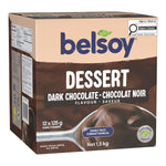 Belsoy Dark Chocolate Plant-Based Dessert 12 x 125 g