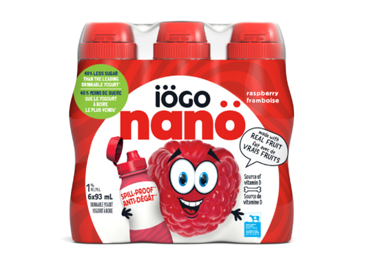 Iogo Nano Drink Raspberry 1% 6x93 ML