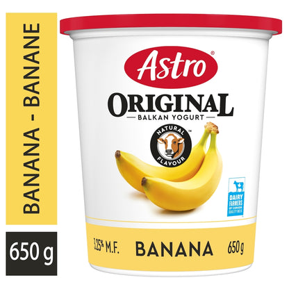 Astro Original Balkan Style Banana Yogurt 3.25%, 650 g