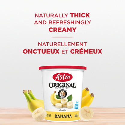 Astro Original Balkan Style Banana Yogurt 3.25%, 650 g