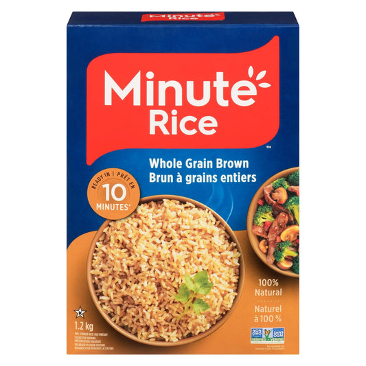 Minute Rice Quick Cook Wholegrain Brown Rice, 1.2 kg