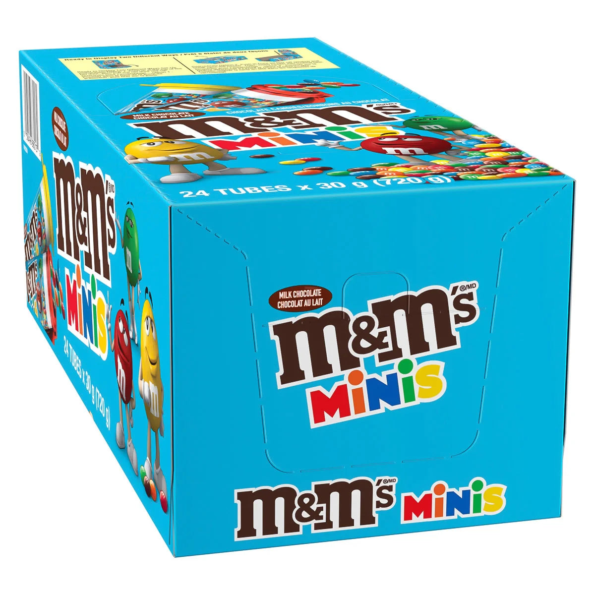 M&M's Minis Milk Chocolate Tubes, 24 × 30 g