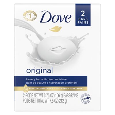 Dove Bar Soap, 2 × 106 g