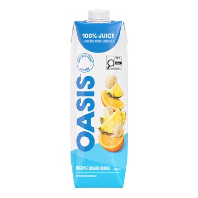 Oasis Pineapple Banana Orange Juice, 960 mL