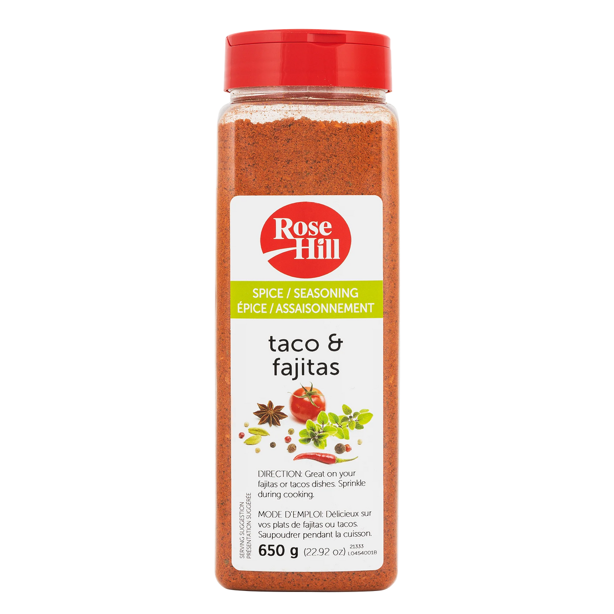 Rose Hill Taco and Fajitas Seasoning, 650 g