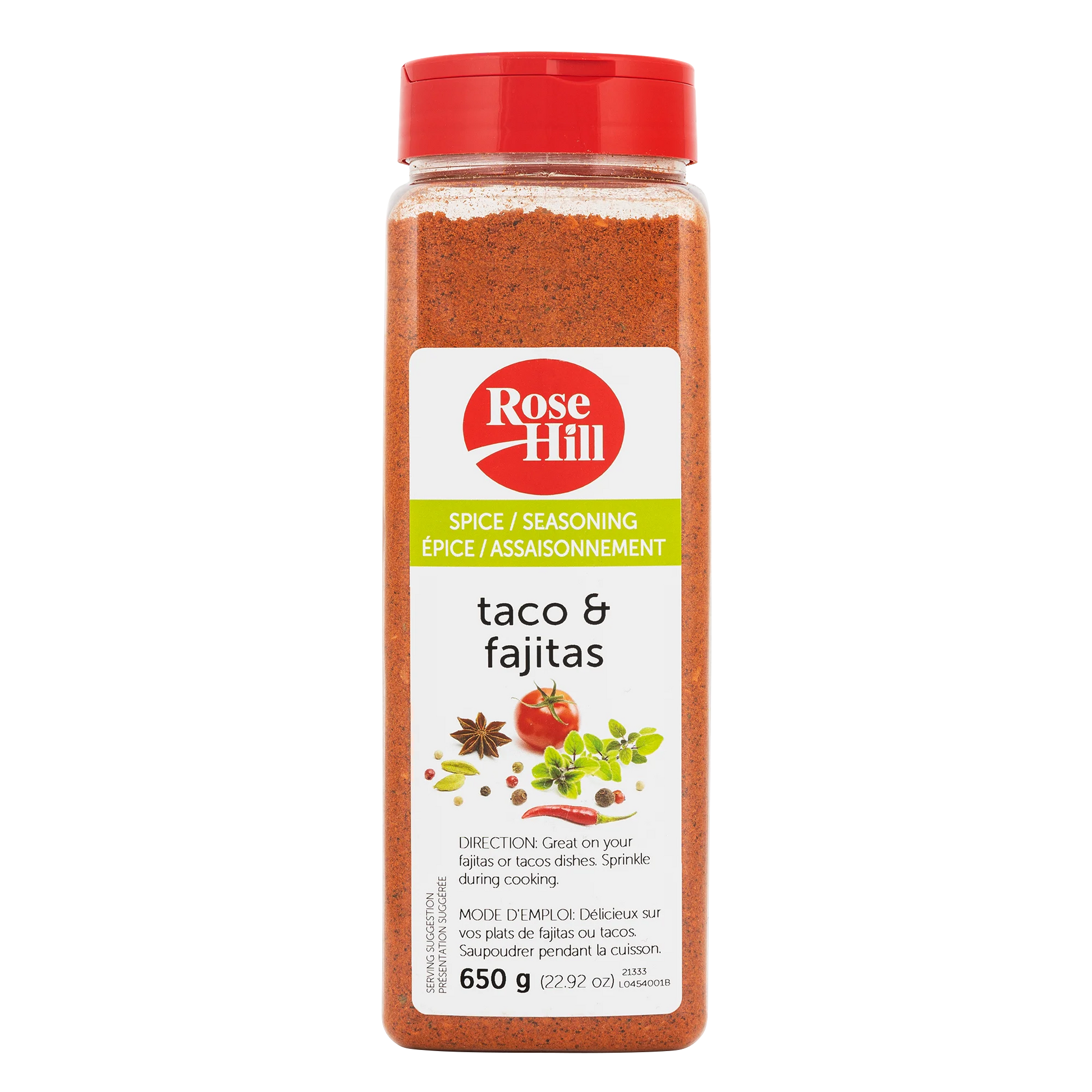 Rose Hill Taco and Fajitas Seasoning, 650 g
