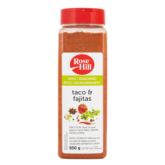 Rose Hill Taco and Fajitas Seasoning, 650 g
