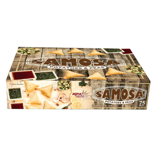 Apna Taste Frozen Vegetable Samosas, Potato & Pea, 75 × 45 g