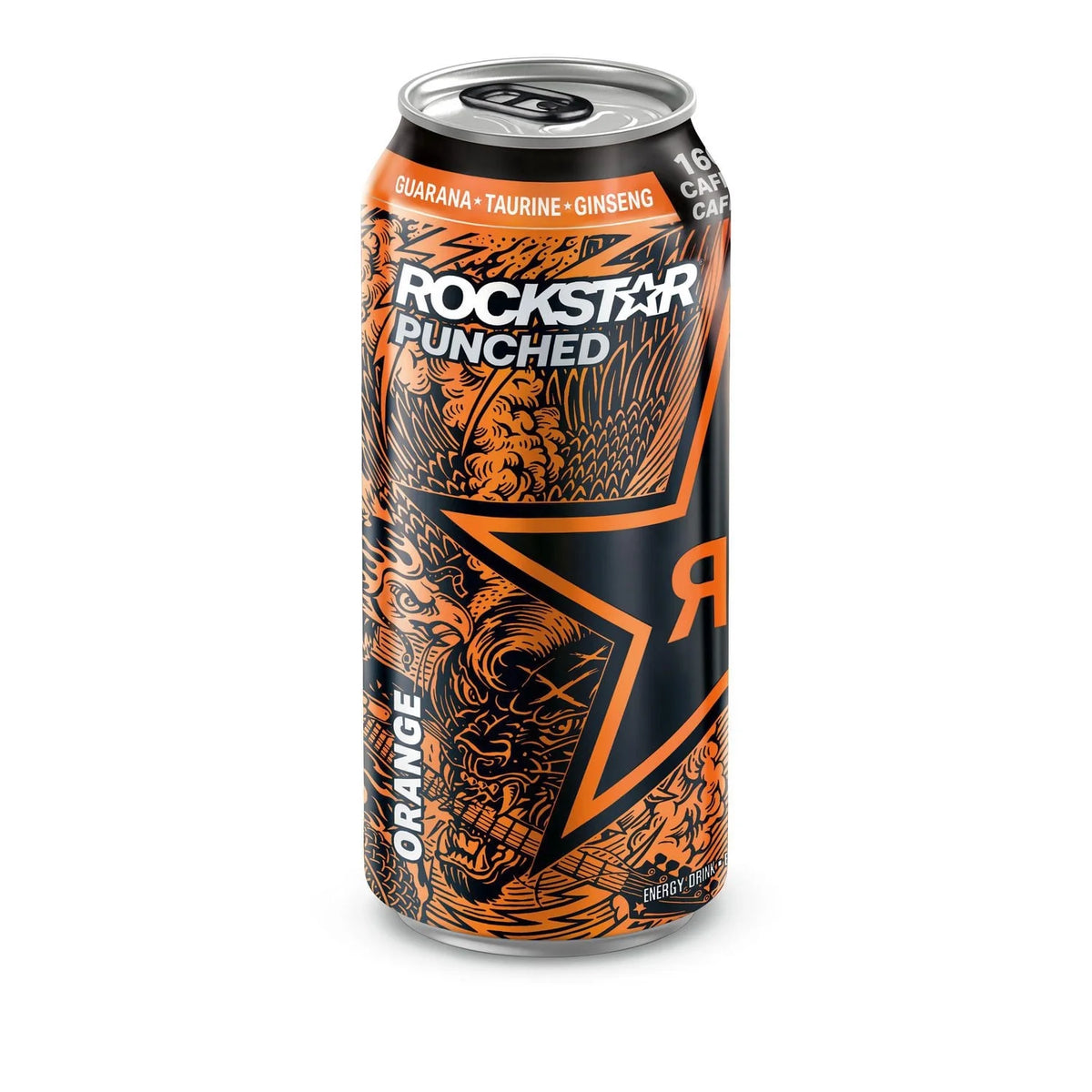 Rockstar Punched Orange Energy Drink Can, 473 mL