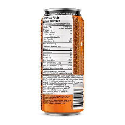 Rockstar Punched Orange Energy Drink Can, 473 mL