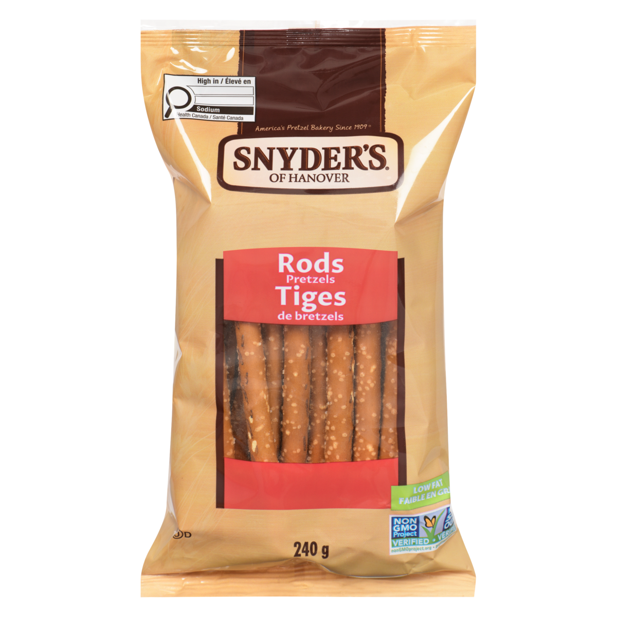Snyders Pretzel Rods, 240 g