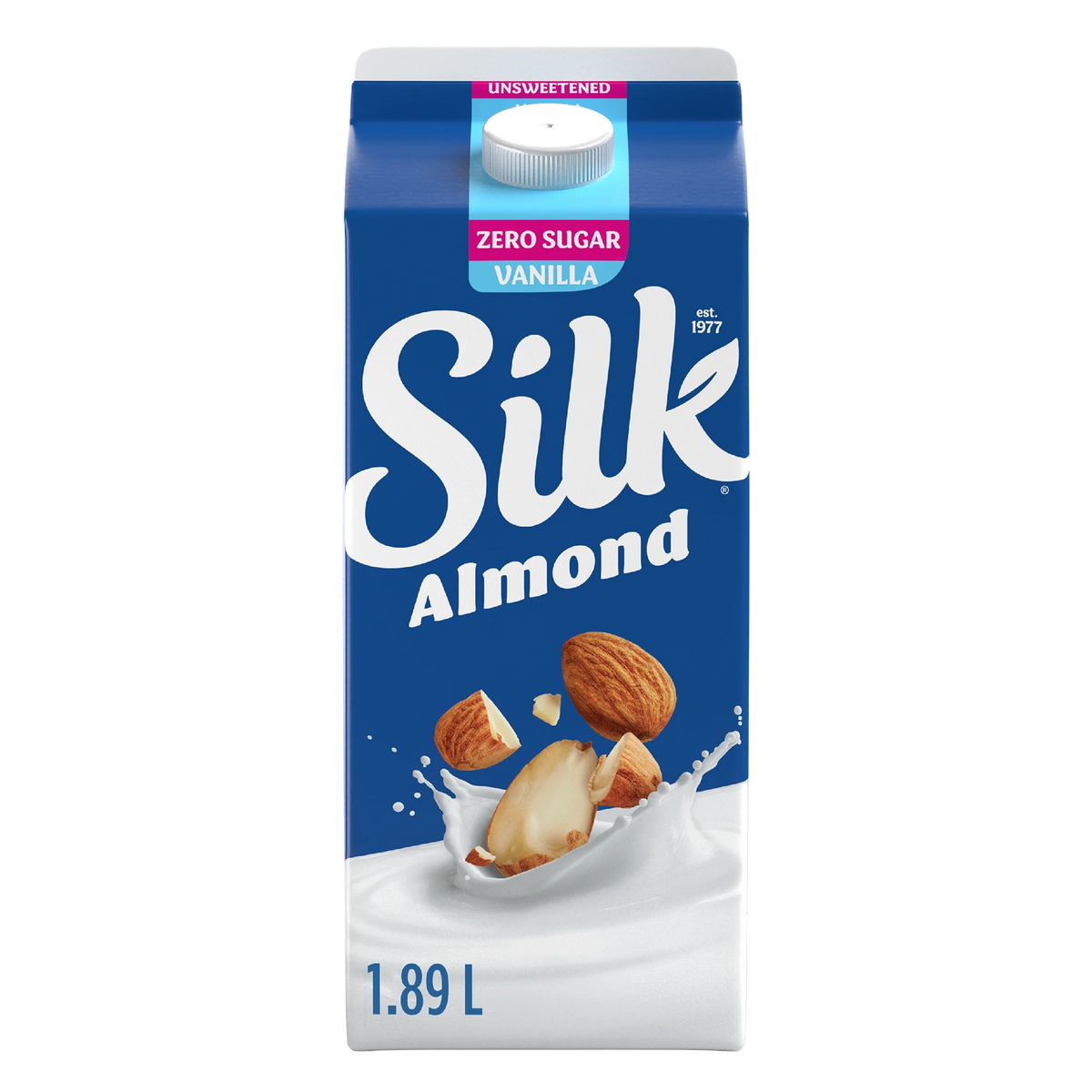 Silk Unsweetened Vanilla Almond Milk, 1.89 L