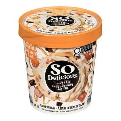 So Delicious Cashew-Based Salted Caramel Frozen Dessert, 500 mL