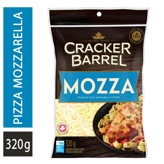 Cracker Barrel Mozzarella Shredded Cheese, 320 g