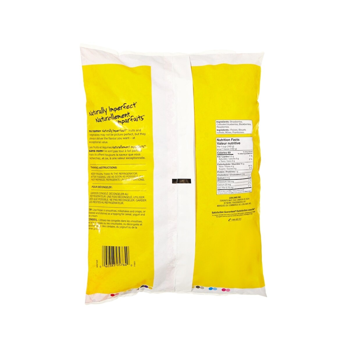 No Name Naturally Imperfect Frozen Berry Blend, 2 kg