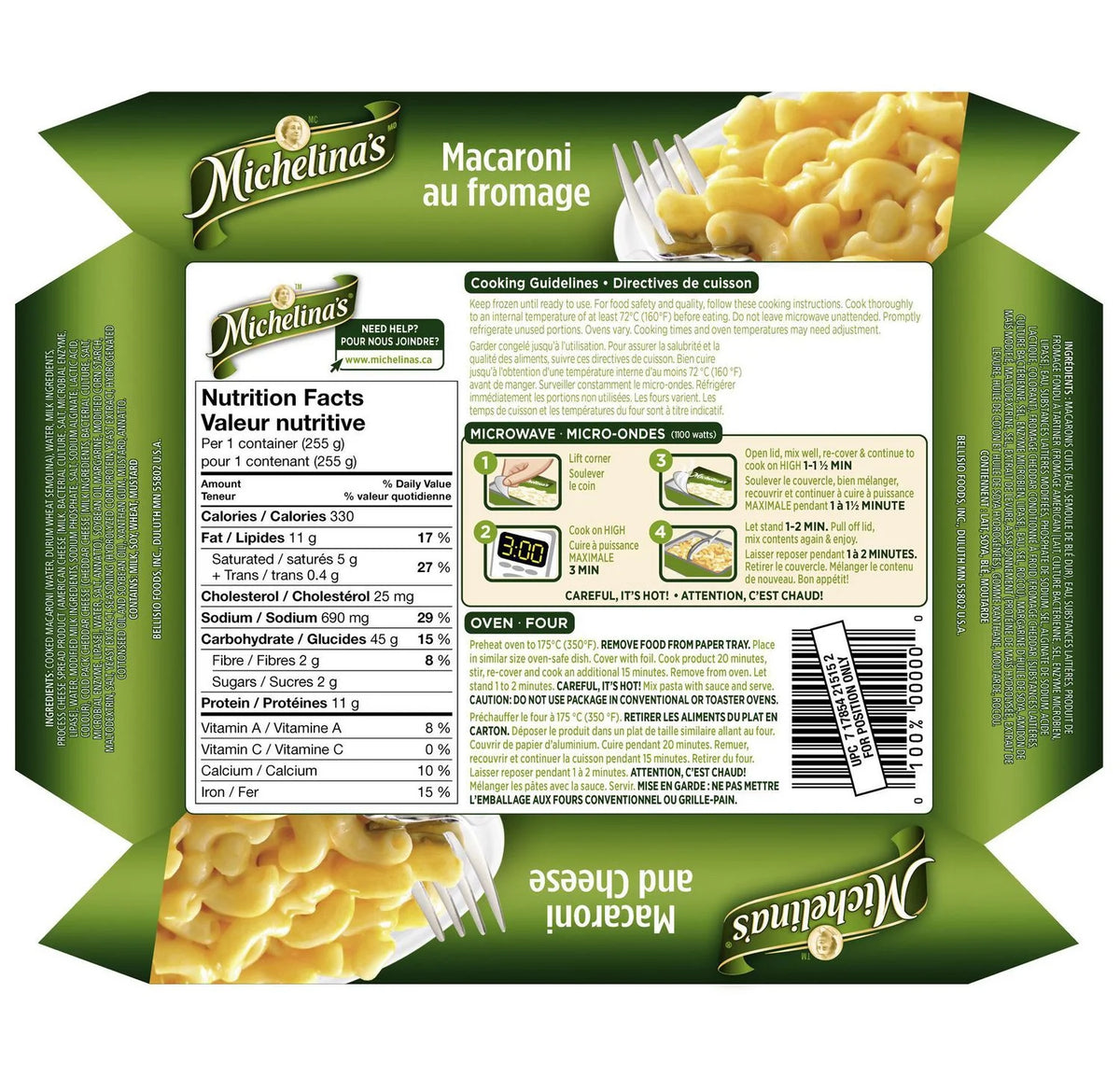 Michelina's Macaroni and Cheese Pasta, 255 g