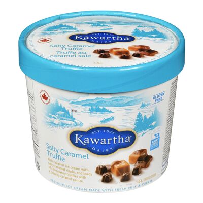 Kawartha Dairy Salty Caramel Truffle Ice Cream, 1.5 L
