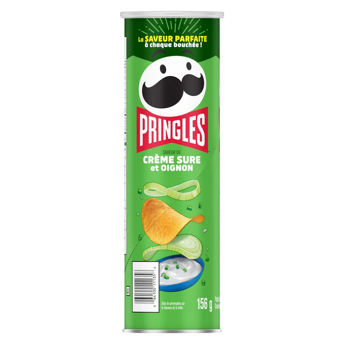 Pringles Sour Cream & Onion Potato Chips, 156 g