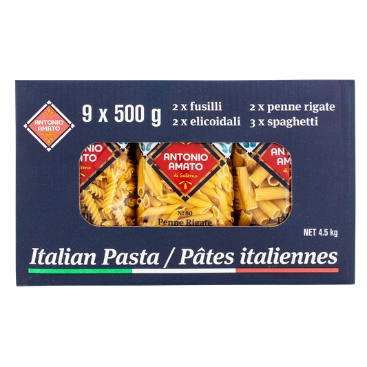Antonio Amato Pasta Variety Pack, 9 × 500 g